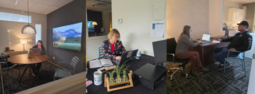 People coworking at The Heart